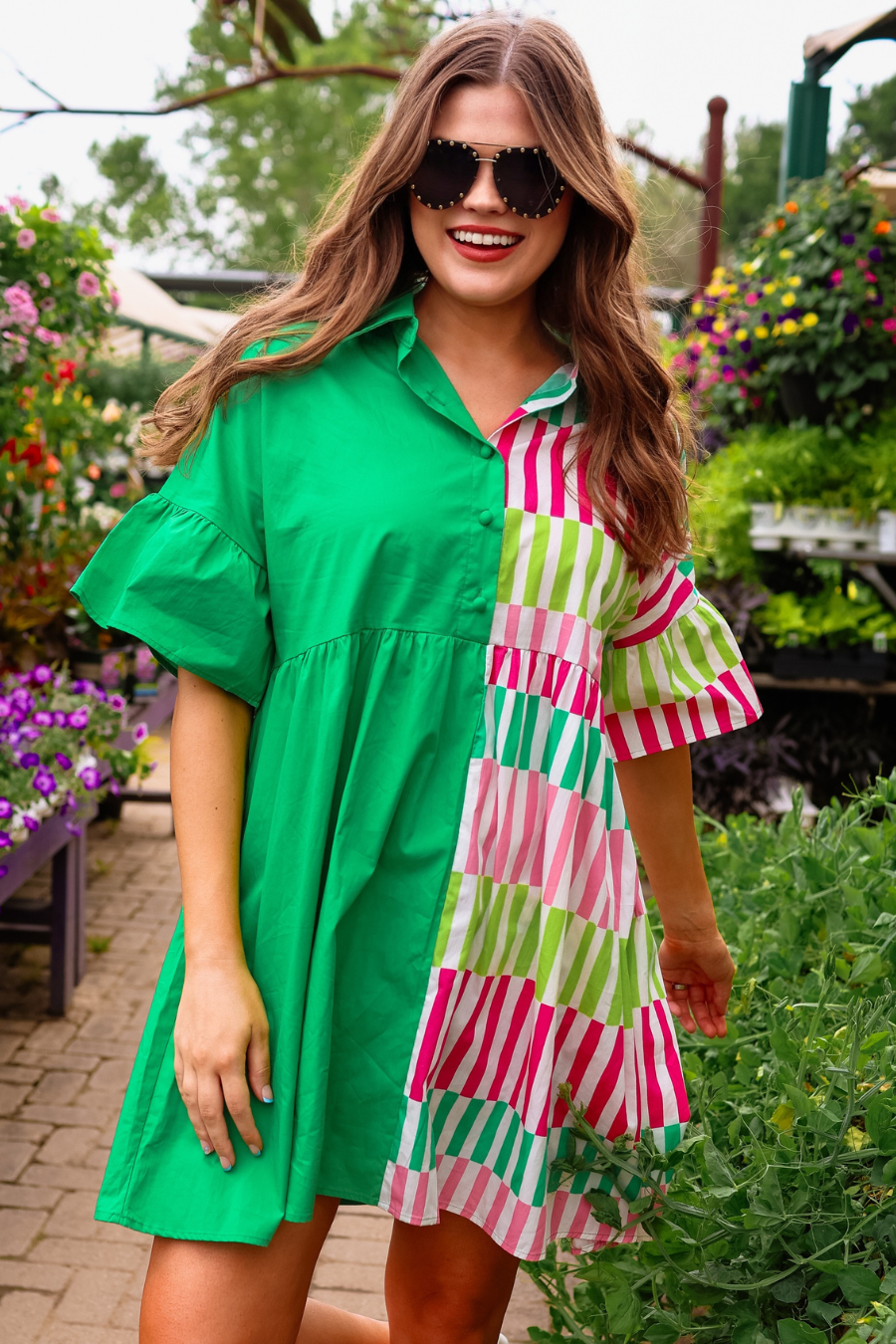 New To Town Dress, Green