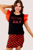 It's Game Day Sequin Patch Top - Jess Lea Boutique