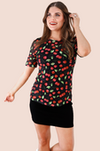 Wild Cherry Mesh Top - Jess Lea Boutique