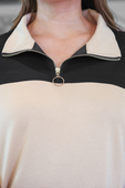 Carson Color Block Quarter Zip - Jess Lea Boutique