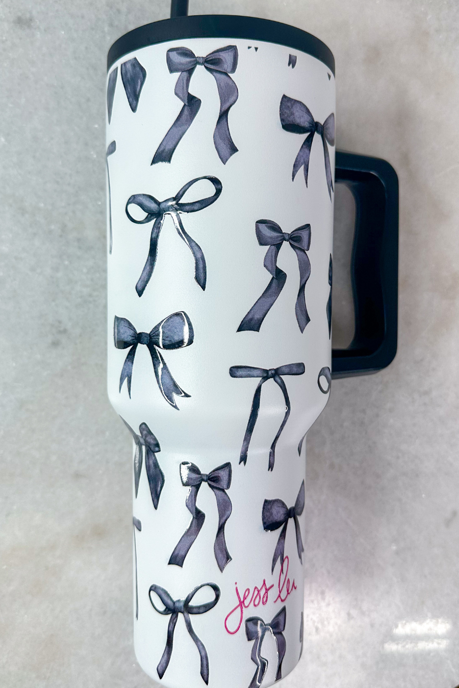 Midnight Bow Tumbler - Jess Lea Boutique