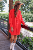 Tristan Button Up Dress - Jess Lea Boutique