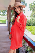 Tristan Button Up Dress - Jess Lea Boutique
