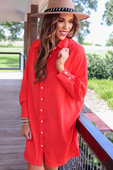 Tristan Button Up Dress - Jess Lea Boutique