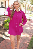 Tristan Button Up Dress - Jess Lea Boutique