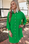 Tristan Button Up Dress - Jess Lea Boutique