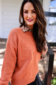 Fall Embossed Sweater - Jess Lea Boutique