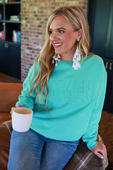 Amen Embossed Sweatshirt - Jess Lea Boutique