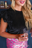 Classically Chic Velvet Top - Jess Lea Boutique
