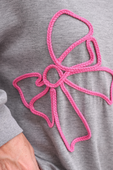 Belle Braided Bow Sweatshirt - Jess Lea Boutique