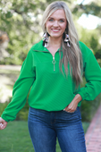 Levi Ribbed Quarter Zip Pullover - Jess Lea Boutique