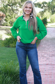 Levi Ribbed Quarter Zip Pullover - Jess Lea Boutique