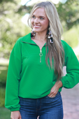 Levi Ribbed Quarter Zip Pullover - Jess Lea Boutique