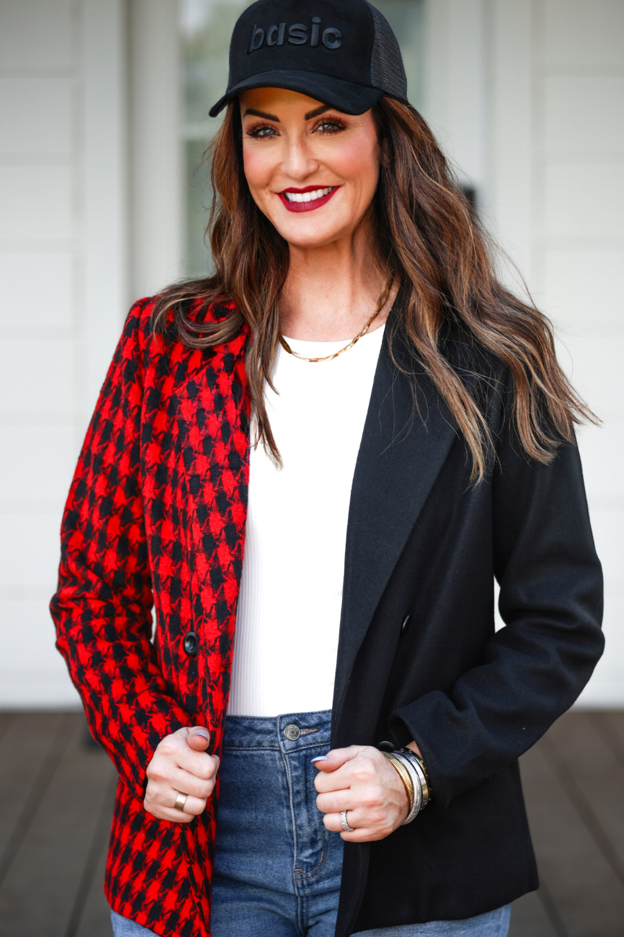 Bennett Buffalo Plaid Blazer - Jess Lea Boutique