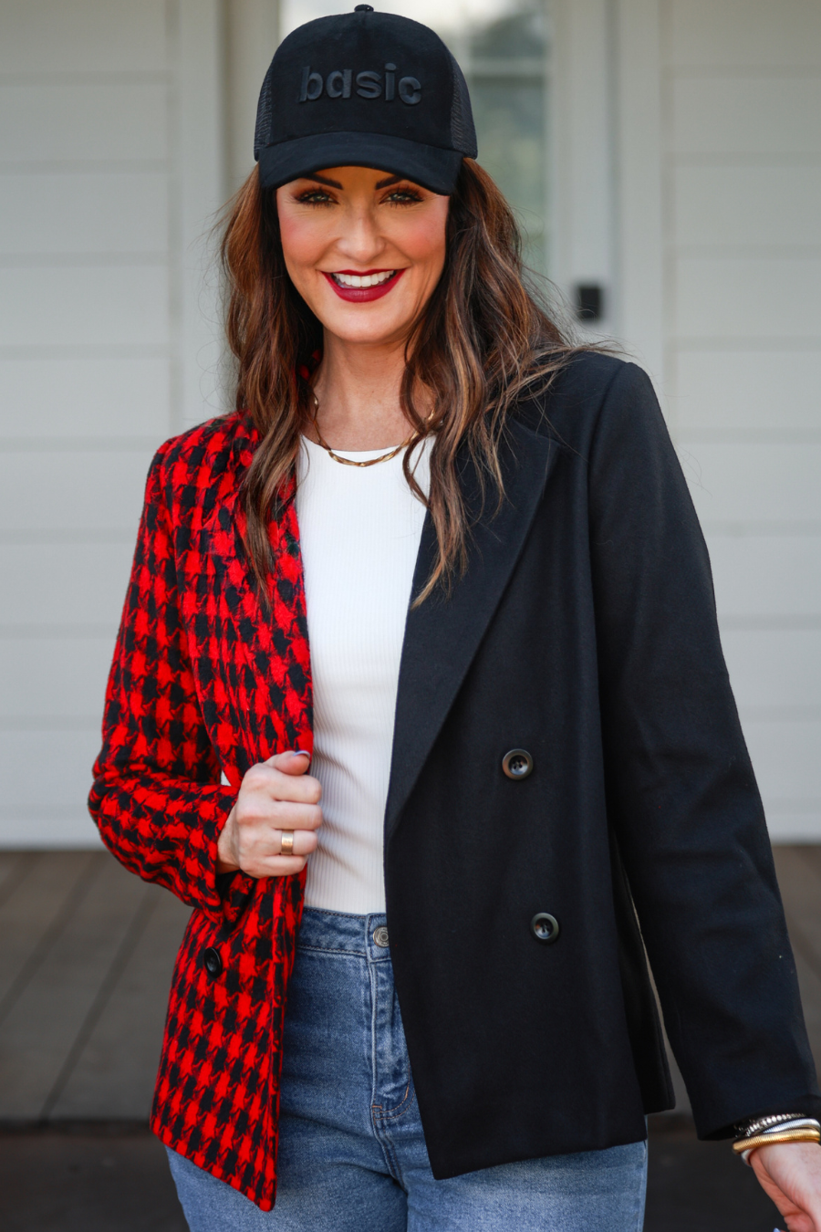 Bennett Buffalo Plaid Blazer - Jess Lea Boutique