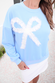 Genevieve Bow Sweatshirt - Jess Lea Boutique