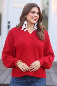 Zander Collared Sweater - Jess Lea Boutique