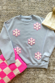 Falling Snowflakes Pullover - Jess Lea Boutique