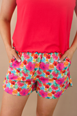 Casual Outing Shorts, Multi Tropical - Jess Lea Boutique