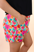 Casual Outing Shorts, Multi Tropical - Jess Lea Boutique