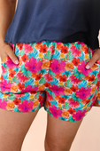 Casual Outing Shorts, Multi Tropical - Jess Lea Boutique