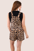 Everyday Overall Shorts- Leopard Crush - Jess Lea Boutique