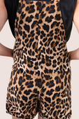 Everyday Overall Shorts- Leopard Crush - Jess Lea Boutique