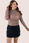 Keigan Mesh Top- Leopard - Jess Lea Boutique