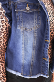 Jordan Ruffle Denim Vest- Dark Denim - Jess Lea Boutique