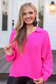 Zander Collared Sweater - Jess Lea Boutique