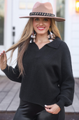 Zander Collared Sweater - Jess Lea Boutique