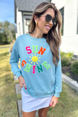 Sunshine Patch Pullover - Jess Lea Boutique