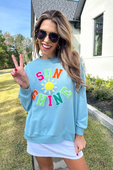 Sunshine Patch Pullover - Jess Lea Boutique