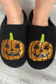 Sequin Pumpkin Slippers - Jess Lea Boutique