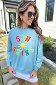 Sunshine Patch Pullover - Jess Lea Boutique