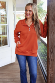 Tanner Textured Quarter Zip - Jess Lea Boutique