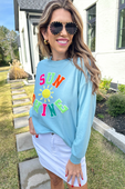 Sunshine Patch Pullover - Jess Lea Boutique