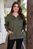 Tanner Textured Quarter Zip - Jess Lea Boutique