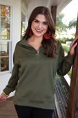 Tanner Textured Quarter Zip - Jess Lea Boutique