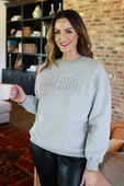Homebody Embossed Sweatshirt - Jess Lea Boutique