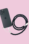 2 in 1 Beaded USB Charger- Black