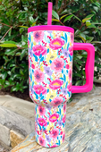 Fields Of Floral Tumbler - Jess Lea Boutique