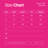 Fiesta Time One Piece Swimsuit, Black - Jess Lea Boutique