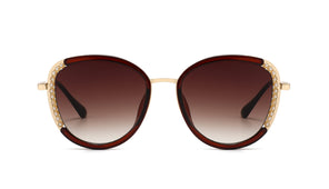 Glow Getter Sunglasses- Brown