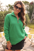 Miley Quarter Zip Pullover - Jess Lea Boutique