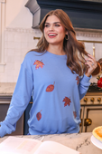 Fall Leaves Sequin Sweatshirt - Jess Lea Boutique