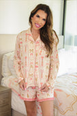 PREORDER-Bows & Bubbly Ruffle Pajama Set - Jess Lea Boutique