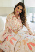PREORDER-Bows & Bubbly Ruffle Pajama Set - Jess Lea Boutique