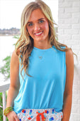 Banks Basic Lettuce Tank- Pool Blue
