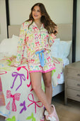 Daylight Bow Ruffle Pajama Set